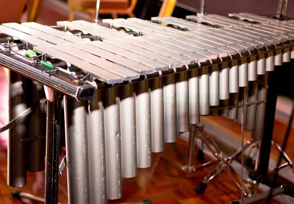 Vibrafone. percussão. Grupo de instrumentos clássicos de percussão — Fotografia de Stock
