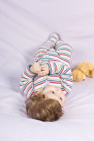 Active baby.Portrait of a cheerful child active. six-month baby — Stok fotoğraf