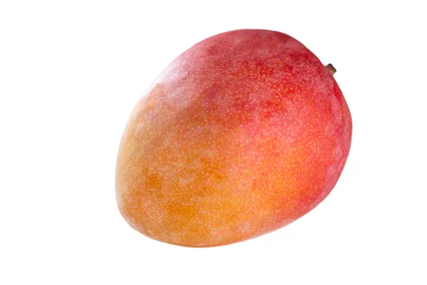 Fruta Mango Madura Aislada Blanco — Foto de Stock