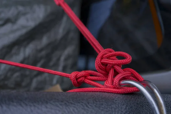 Knot Red Rope Truck — Stock Photo, Image