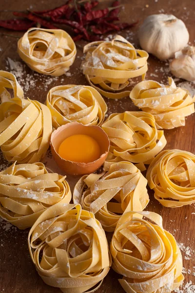 Fettuccine pasta italian food still life — Stock Photo, Image