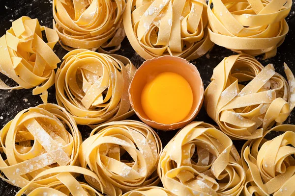 Fettuccine pasta italian food still life — Stock Photo, Image