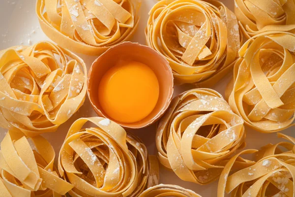 Fettuccine pasta italian food still life — Stock Photo, Image