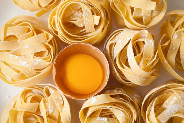 Fettuccine pasta italian food still life — Stock Photo, Image