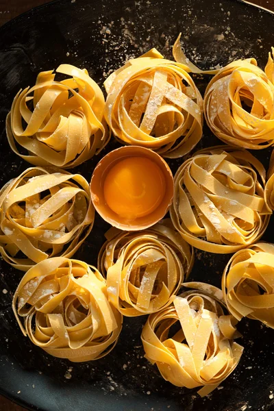 Fettuccine pasta italian food still life — Stock Photo, Image