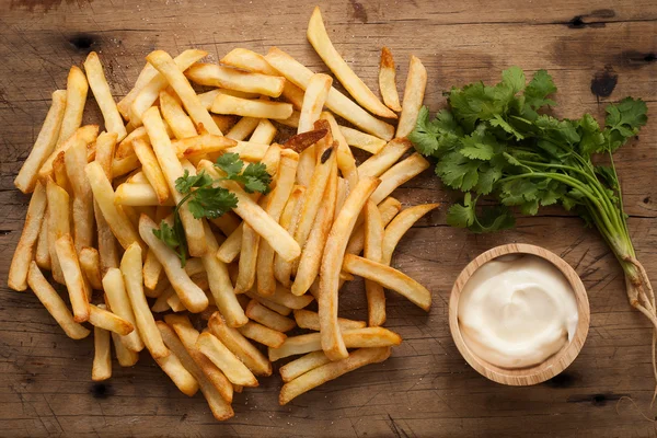 fries french sour cream herb still life