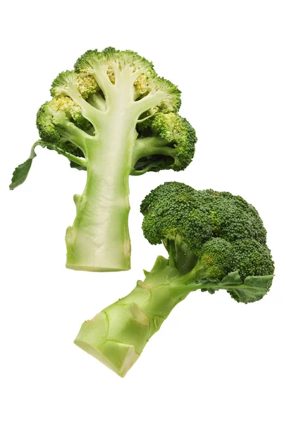 Brokoli terisolasi di atas putih — Stok Foto