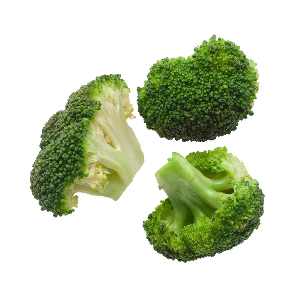 Broccoli cotti isolati — Foto Stock