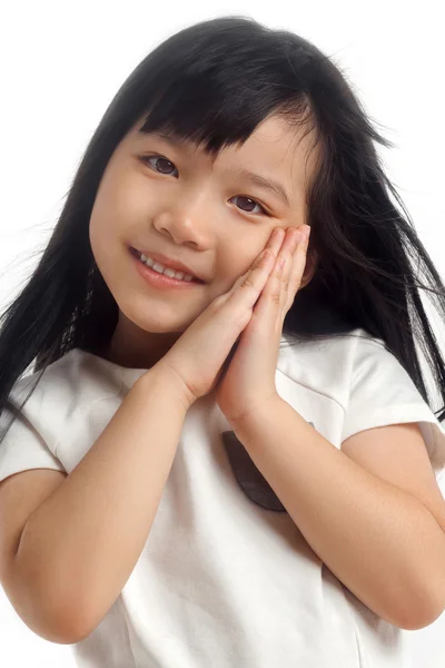 Retrato de criança asiática feliz — Fotografia de Stock