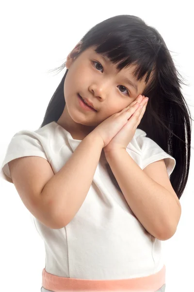 Kid with dreaming pose — Stock Photo, Image