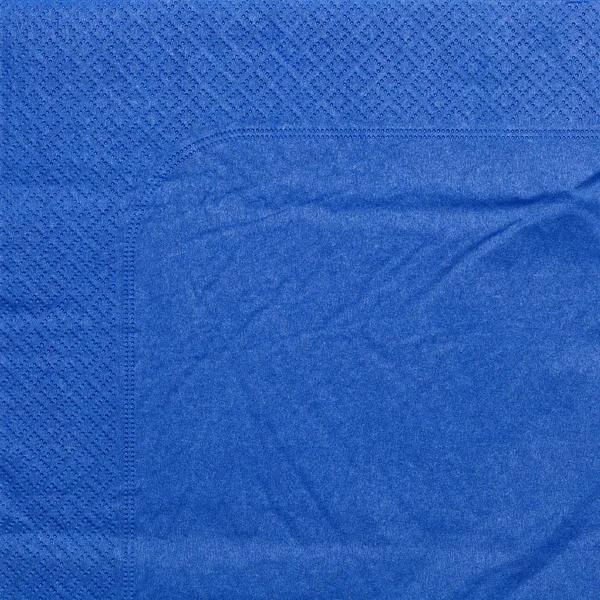 蓝色的餐巾纸 — 图库照片