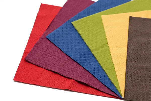 多彩的餐巾纸 — 图库照片
