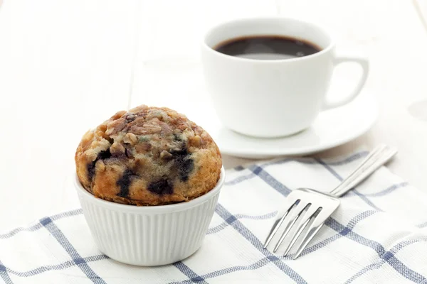 Muffin mit Kaffee — Stockfoto