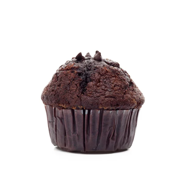 Muffin de chocolate aislado —  Fotos de Stock