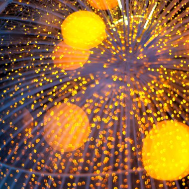 Altın ışık arka plan defocused