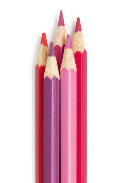 Bleistiftfarbe fuchsia rot rosa — Stockfoto