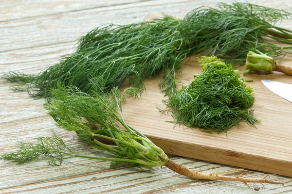 Dill vegetable ingredient nature organic green chopped — Stock Photo, Image