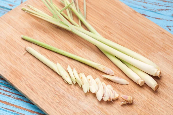 Lemongrass iris aromatik segar aroma tom yam bahan — Stok Foto