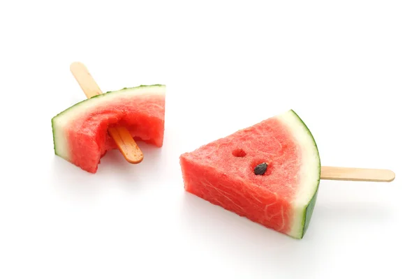 Melancia picolé gostoso fresco verão fruta doce sobremesa — Fotografia de Stock