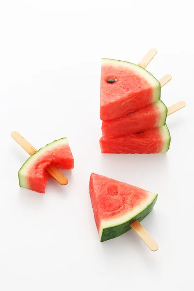 Watermeloen popsicle lekker frisse zomer fruit zoet dessert — Stockfoto