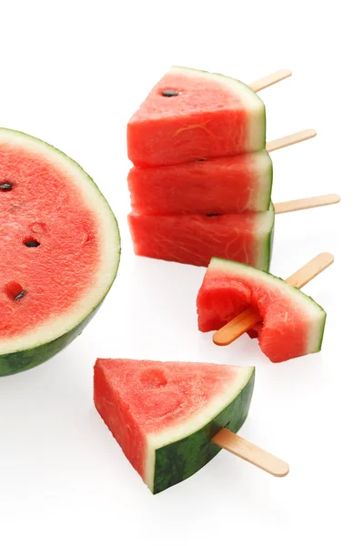 Vattenmelon popsicle yummy ny sommar frukt söt dessert — Stockfoto