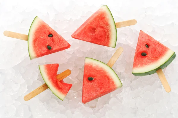 Vattenmelon popsicle yummy ny sommar frukt söt dessert — Stockfoto