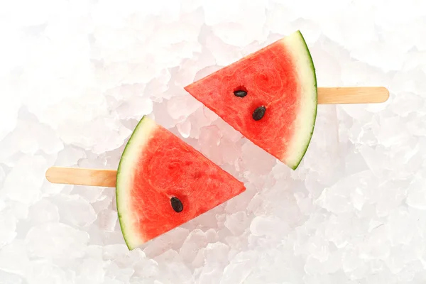 Vattenmelon popsicle yummy ny sommar frukt söt dessert — Stockfoto