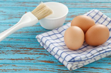 yemek yumurta allık örtüleri Kupası mutfak ahşap teak vintage natürmort