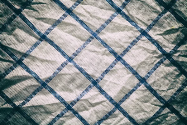 Синій білий вінтажний текстури тканини бавовняний фон — стокове фото
