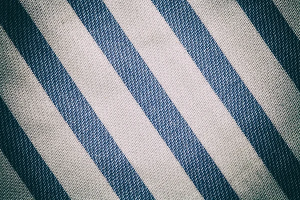 Modrá bílá textura vinobraní tkaniny Bavlněné pozadí — Stock fotografie