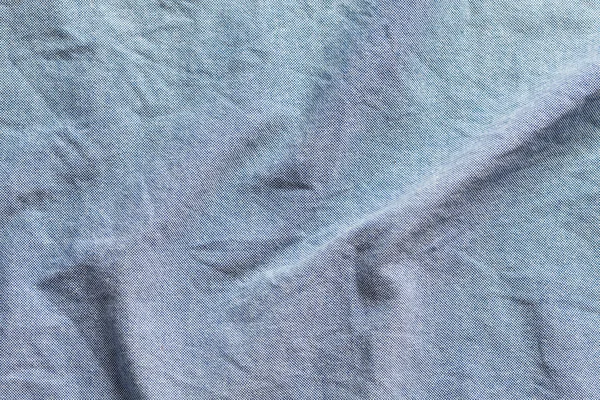 Синий хлопок текстуры оксфорд ткани фона — стоковое фото