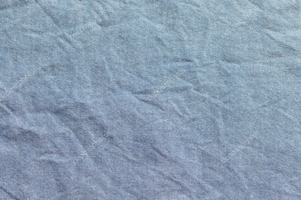 Blue Cotton Texture Oxford Fabric Background Stock Photo