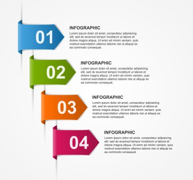 Soyut infographics tasarım şablonu. Vektör çizim. 