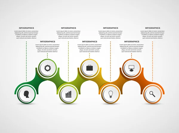 Özet Seçenekleri infographics tasarım şablonu. Vektör çizim. — Stok Vektör