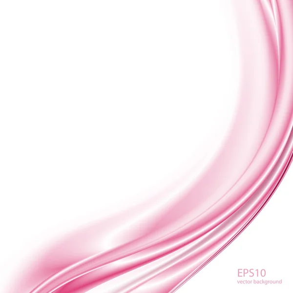 Fondo abstracto. Ondas rosadas sobre fondo blanco para presentación, sitio web, folletos, folletos . — Archivo Imágenes Vectoriales