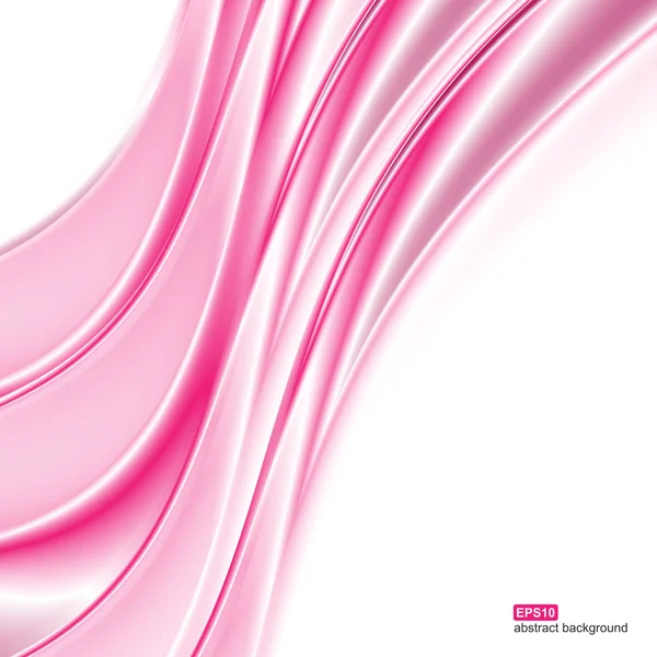 Abstracte achtergrond. Roze golven op witte achtergrond voor presentatie, website, folders, brochures. — Stockvector