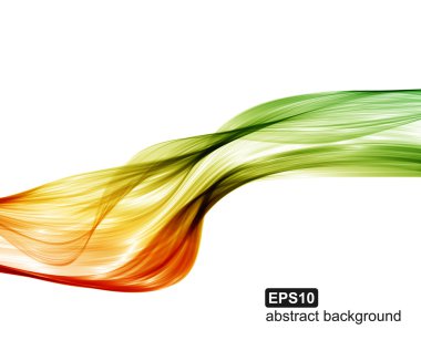 Soyut renkli dalga arkaplanı. Vektör illüstrasyonu. 