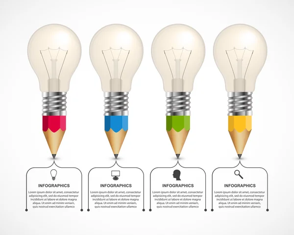 Plantilla de diseño de infografías de opción de negocio . — Vector de stock