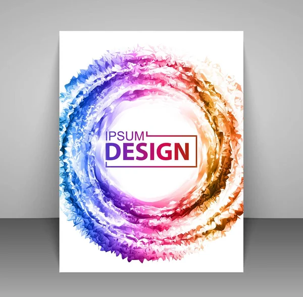 Brochure Design Template Abstract Geometric Background Report Flyer Business Layout Royalty Free Stock Vectors