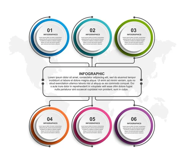 Optionen Infografik Vorlage Infografiken Für Unternehmenspräsentationen Oder Informationsbanner — Stockvektor