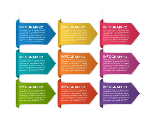 Business Options Infographic Timeline Design Template Business Presentations Information Banner — Stock Vector