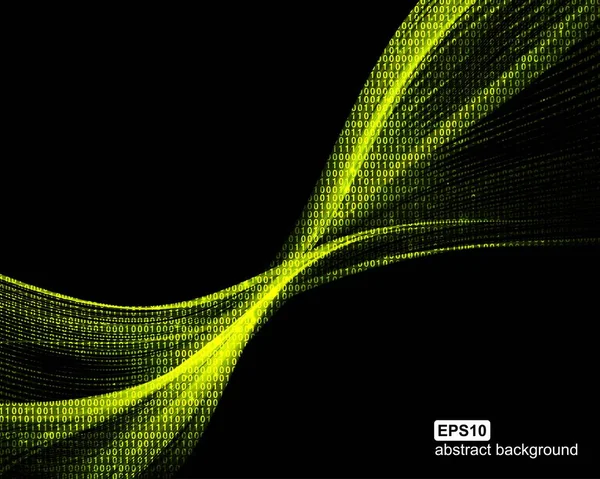 要約技術コンピュータの背景 光波未来図 — ストックベクタ