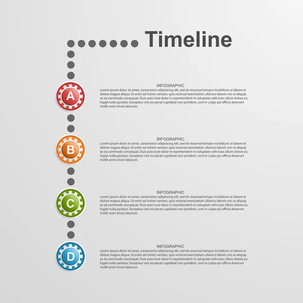 Infographics timeline concept. — Stock Vector