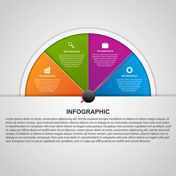 Vektorový infographic abstraktní barevné. návrhové prvky. — Stockový vektor