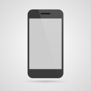 3D gerçekçi hareket eden telefon. vektör çizim.