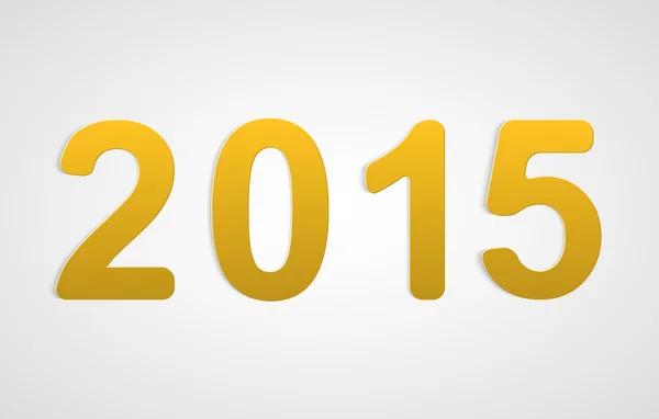 Vektorové 3d návrh textu šťastný nový rok 2015. — Stockový vektor