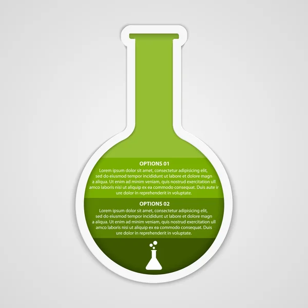 Chemische en wetenschap infographic ontwerpconcept. vectorillustratie — Stockvector