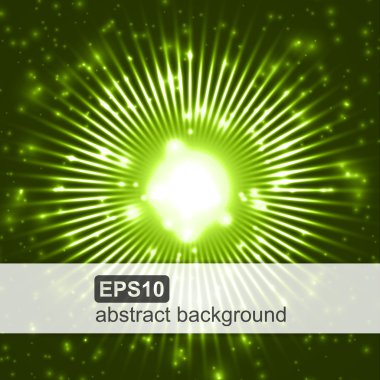 Fütüristik arka plan. Yaratıcı dinamik ışık öğesi. Vektör çizim