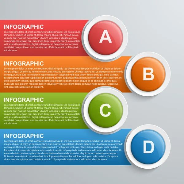 Abstrakte Infografik-Design-Vorlage. Vektorillustration. — Stockvektor