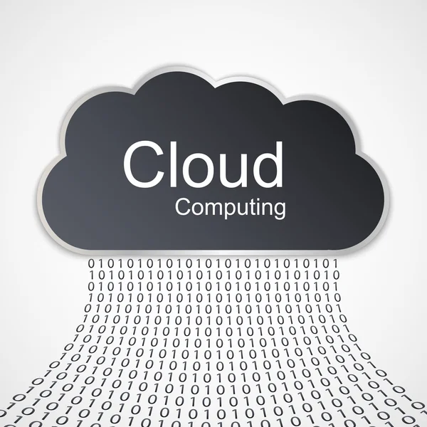 Conception de concept Cloud Computing. — Image vectorielle